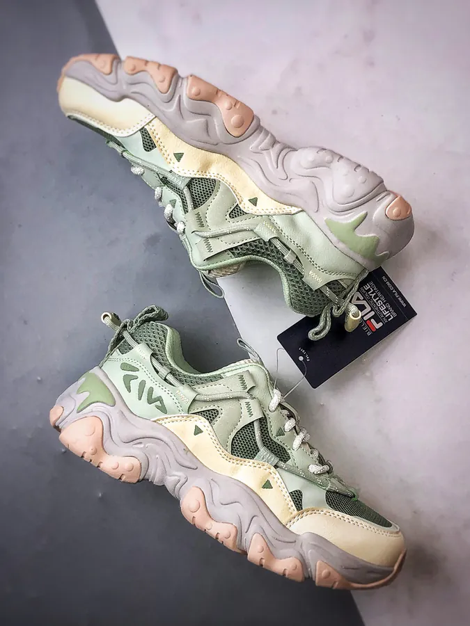 Fila Fluid 5 Green Vintage Style Sneaker
