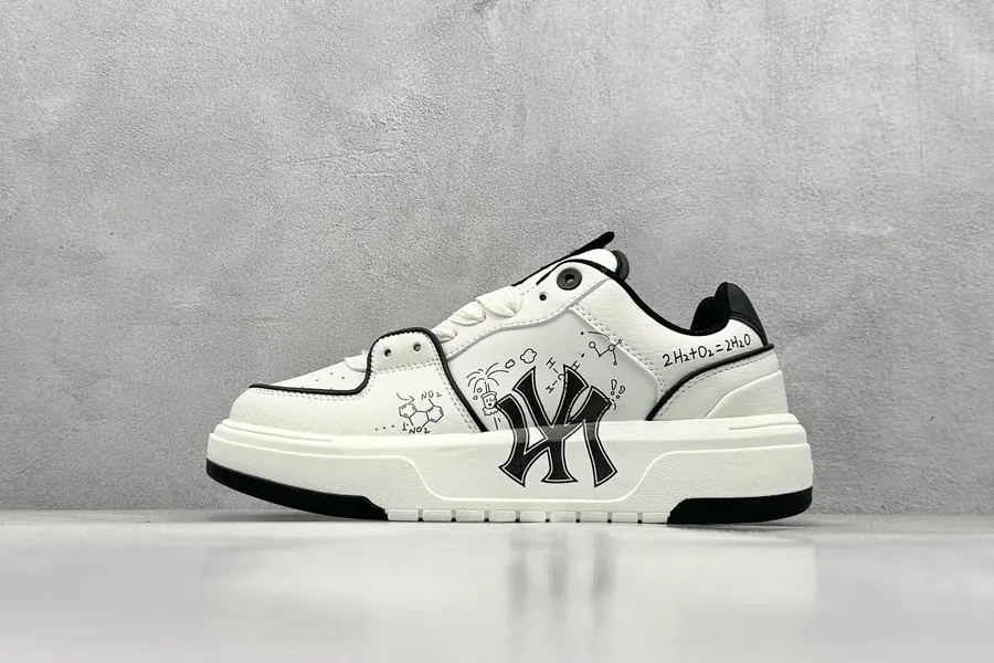 MLB NY Print Sneaker with Custom Graffiti