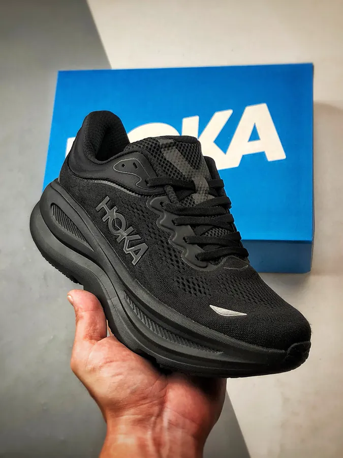 Hoka One One Bondi 9 Black Running Shoes
