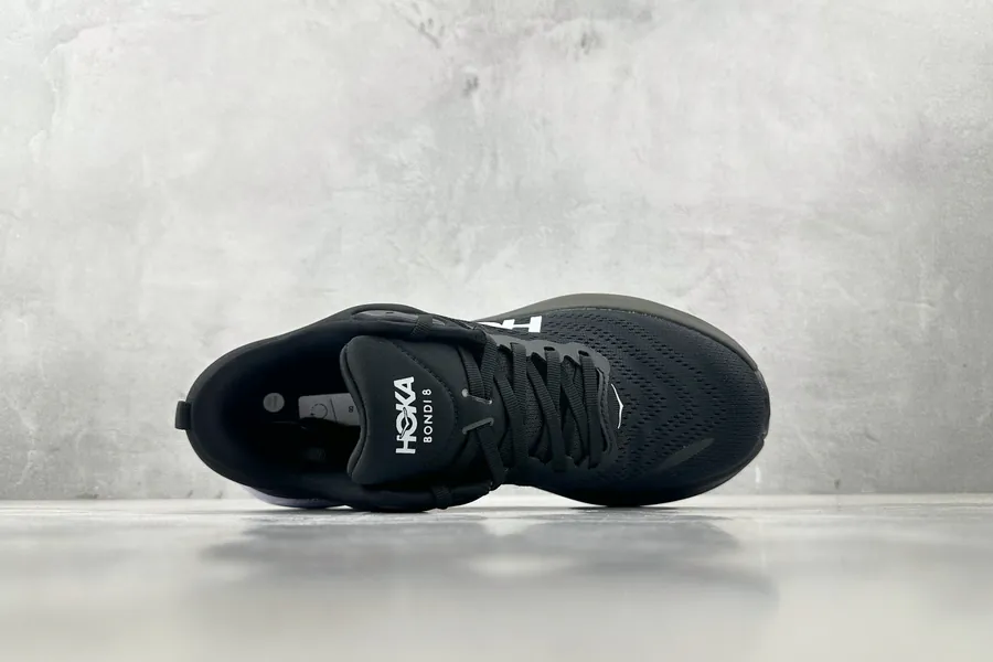 Hoka One One Bondi 8 in Black and White