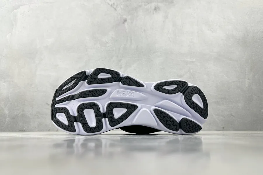 Hoka One One Bondi 8 in Black and White