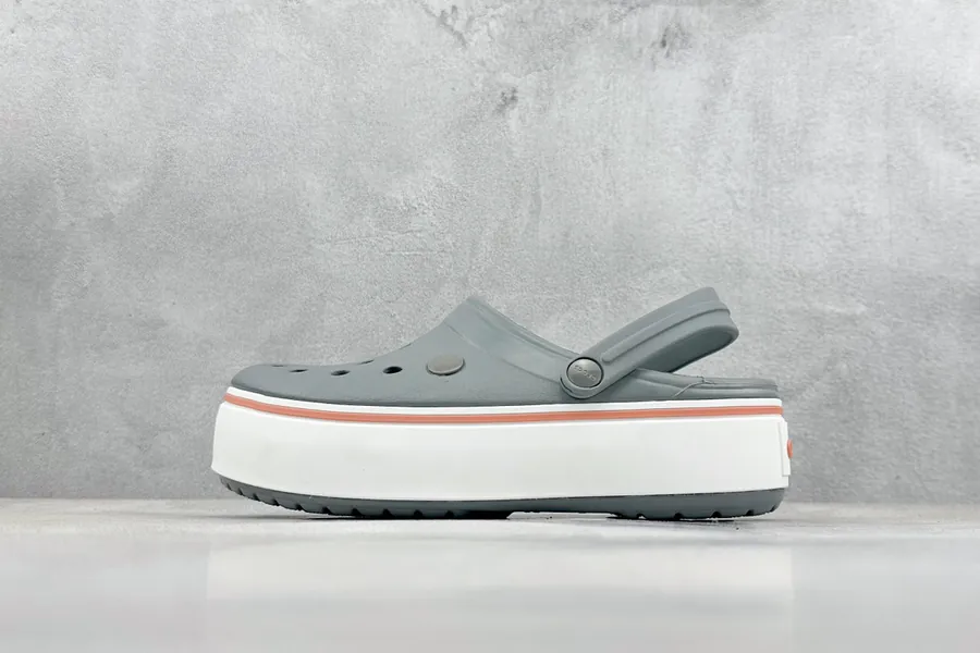 Crocs Crocband Platform Rainbow Comfortable Thick Soles Clogs