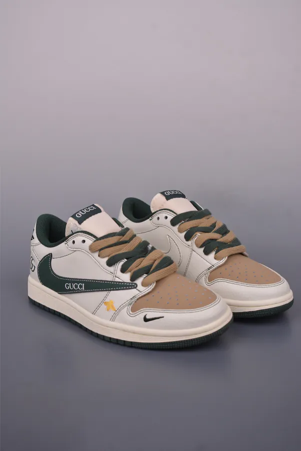 Fraent x Travis Scott x Air 1 Low Triple Collaboration Low Top Sneaker