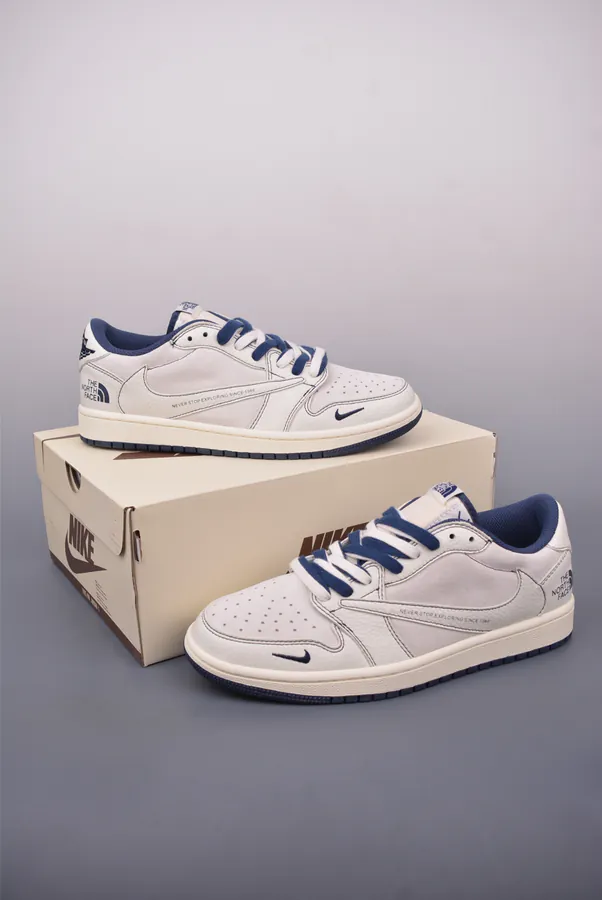 Fraent x Travis Scott x Air 1 Low Triple Collaboration Low Sneaker