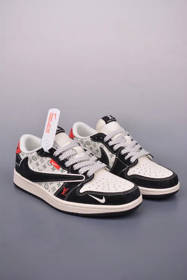 Fraent x Travis Scott x Air 1 Low Triple Collaboration Low Sneaker