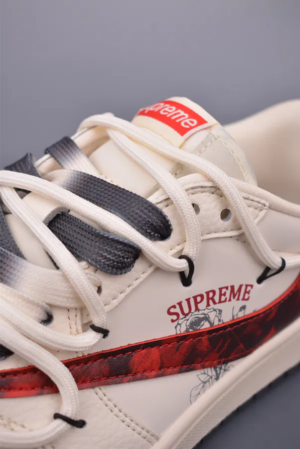 Fraent x Travis Scott x Air 1 Low 三方联名低帮倒钩鞋