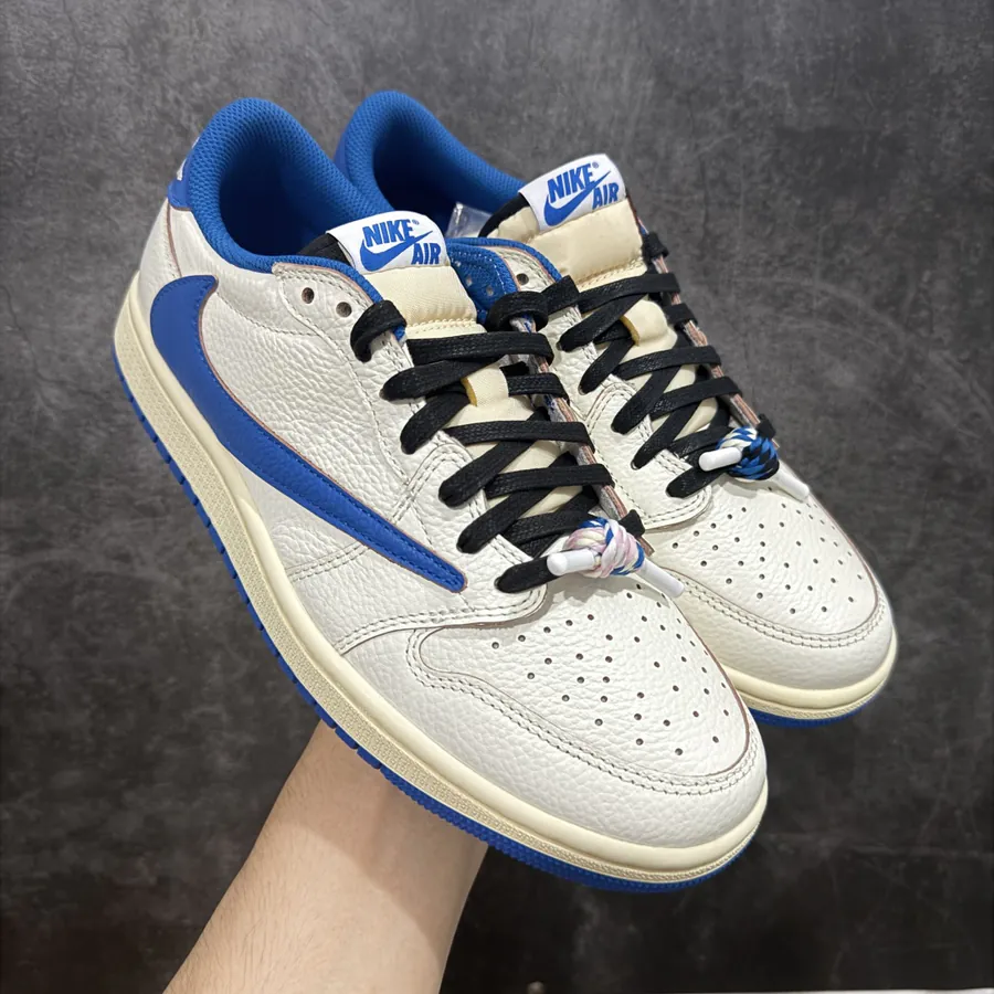 Travis Scott x Air Jordan AJ1 Low OG SP TS White Blue Lightning 2.0
