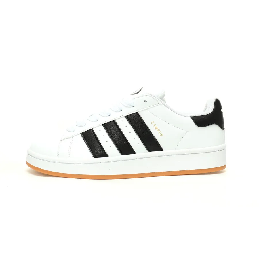 Originals Campus 00s Classic Retro Loafers with Leather and White Suede