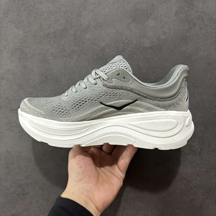 Hoka One One Bondi 9 Low Top Thick Sole Mesh Lightweight Running Shoes