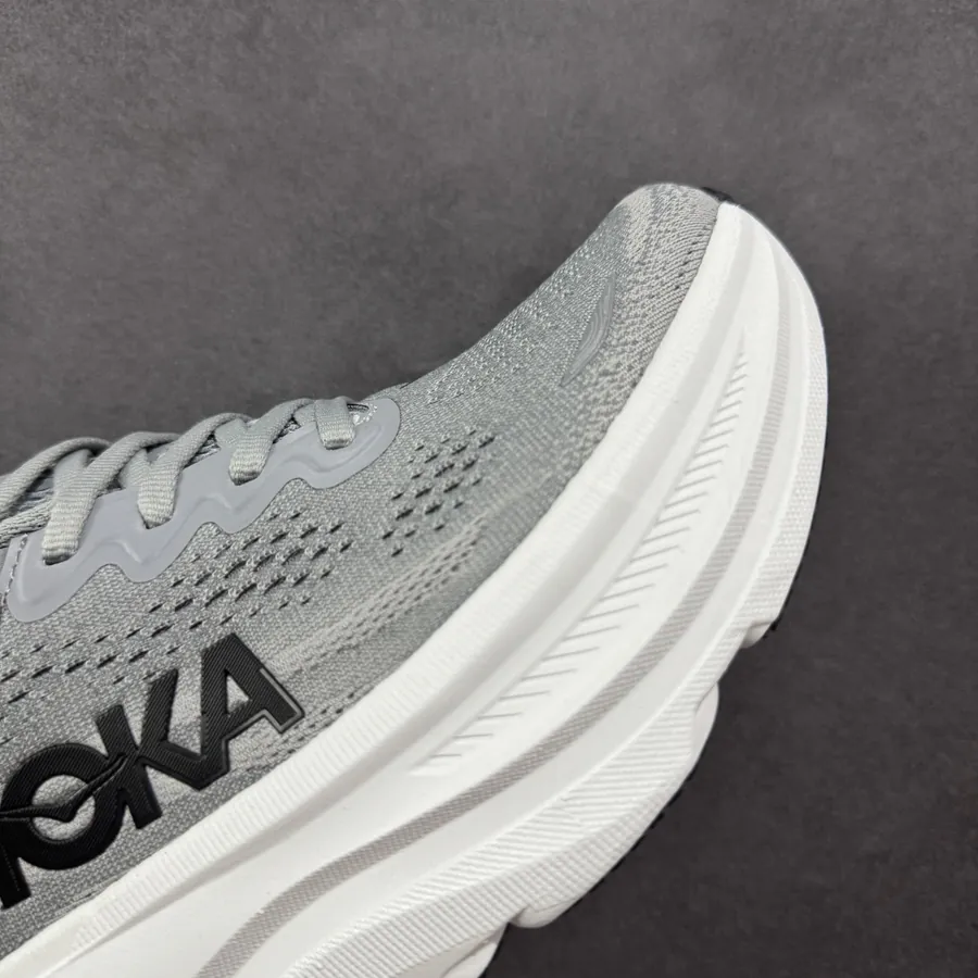Hoka One One Bondi 9 Low Top Thick Sole Mesh Lightweight Running Shoes