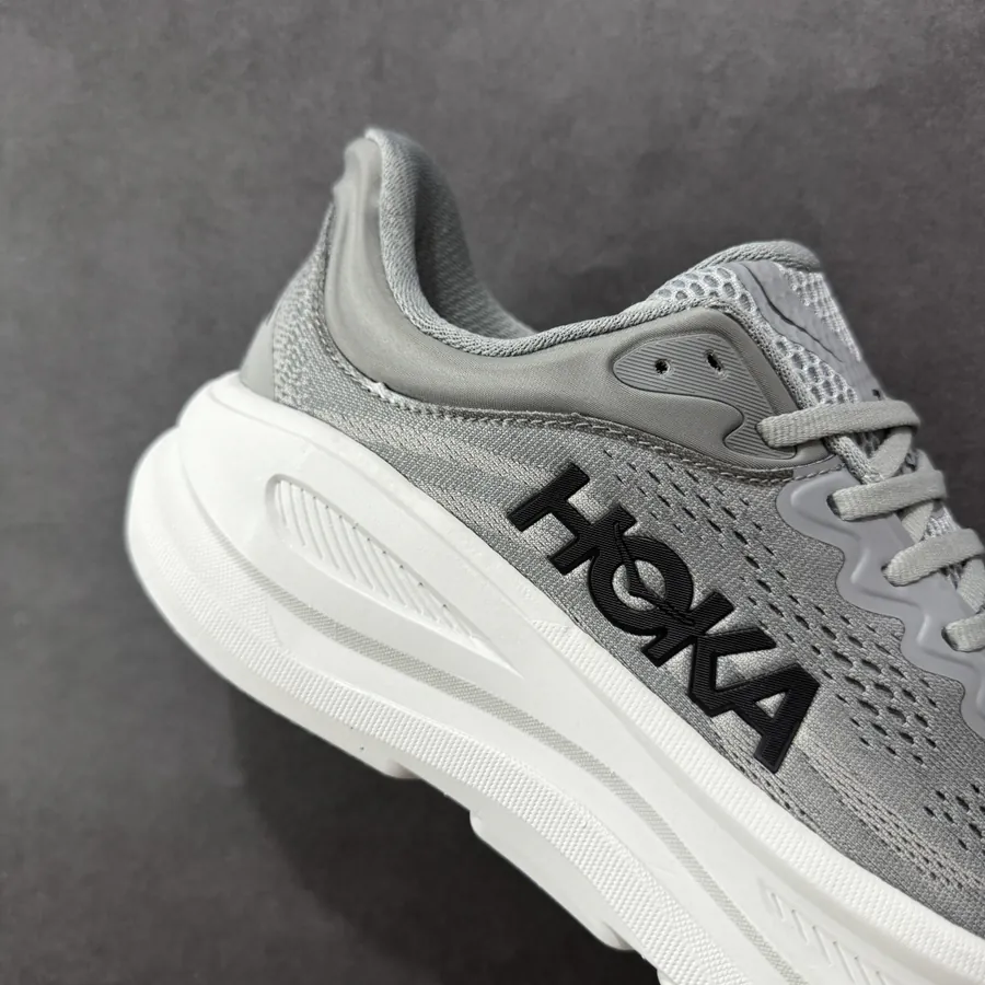Hoka One One Bondi 9 Low Top Thick Sole Mesh Lightweight Running Shoes
