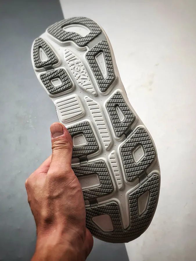 Hoka One One Bondi 9 Silver White Running Shoes