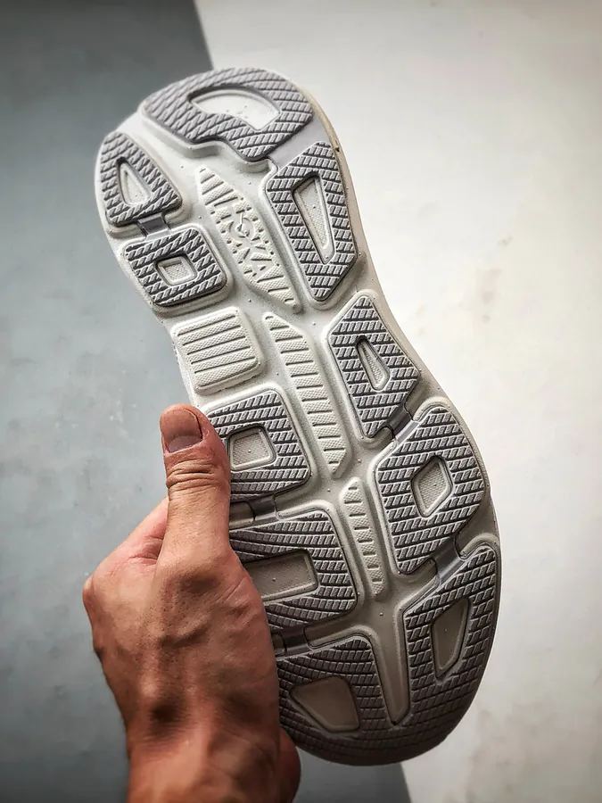 Hoka One One Bondi 9 Grey White Running Shoes