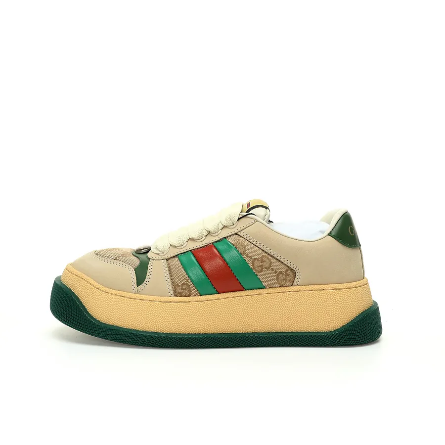 GUC Double Screener Platform Sneaker Vintage Label Design