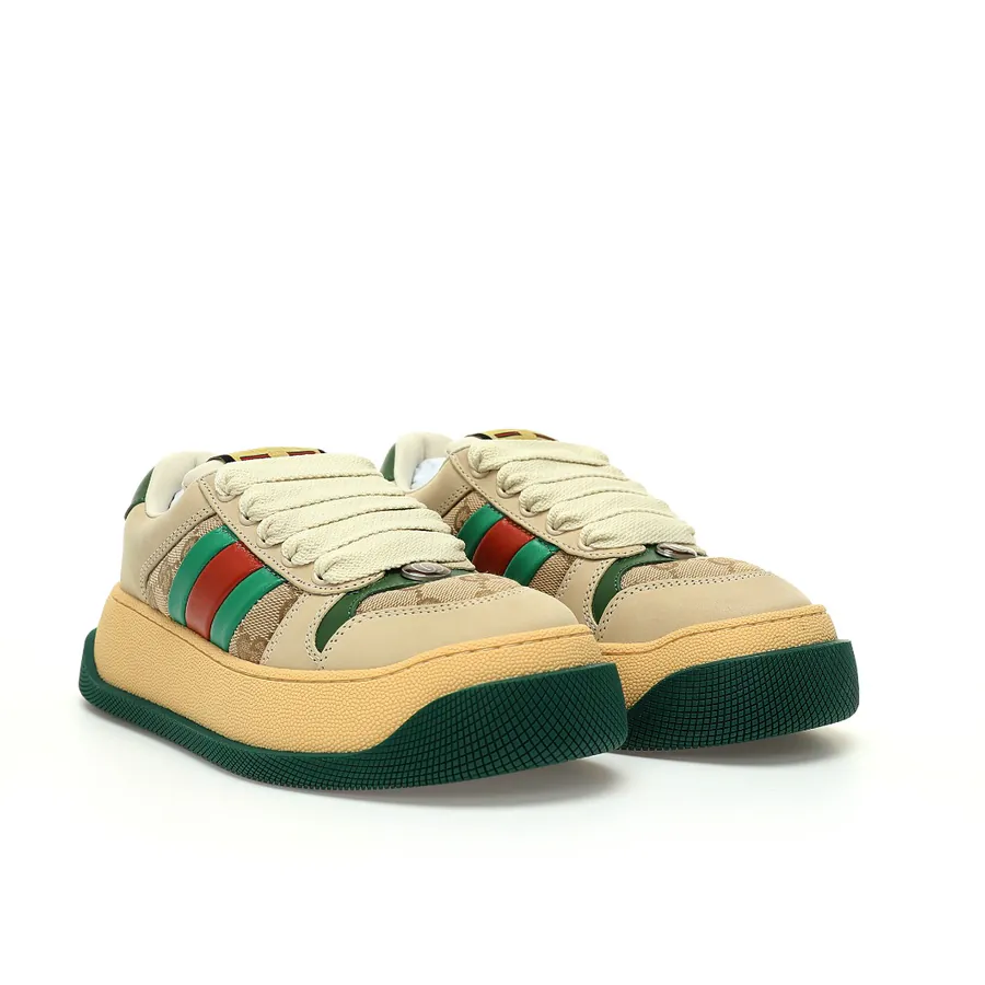 GUC Double Screener Platform Sneaker Vintage Label Design