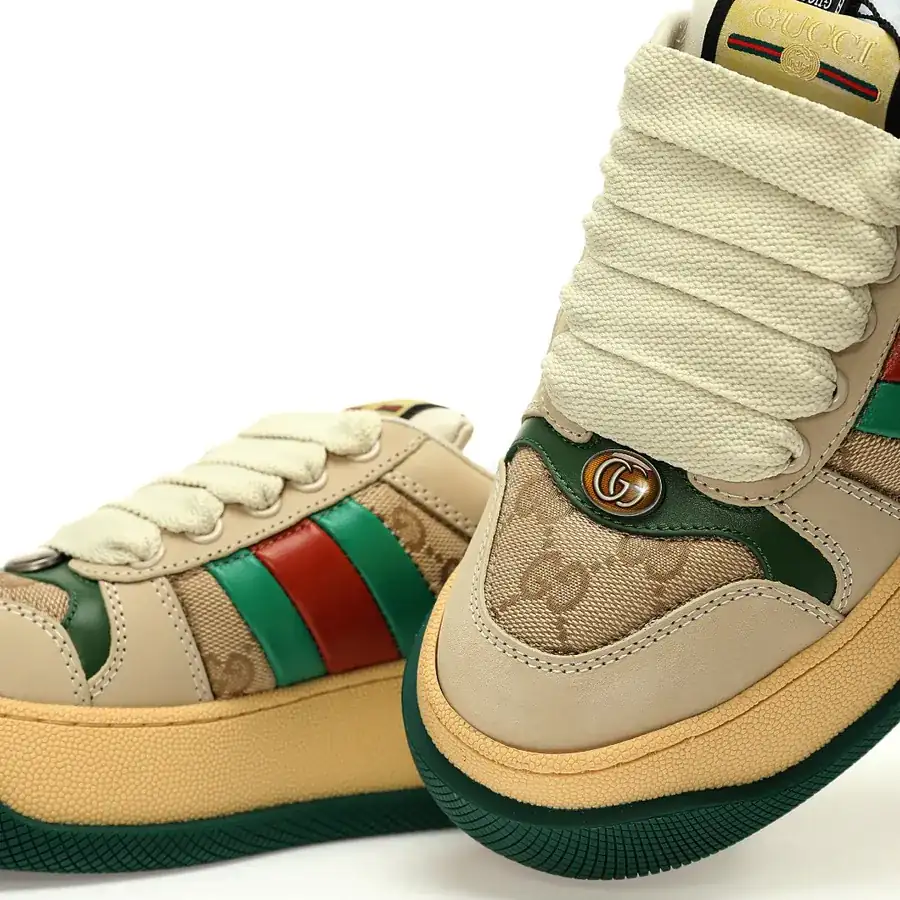 GUC Double Screener Platform Sneaker Vintage Label Design