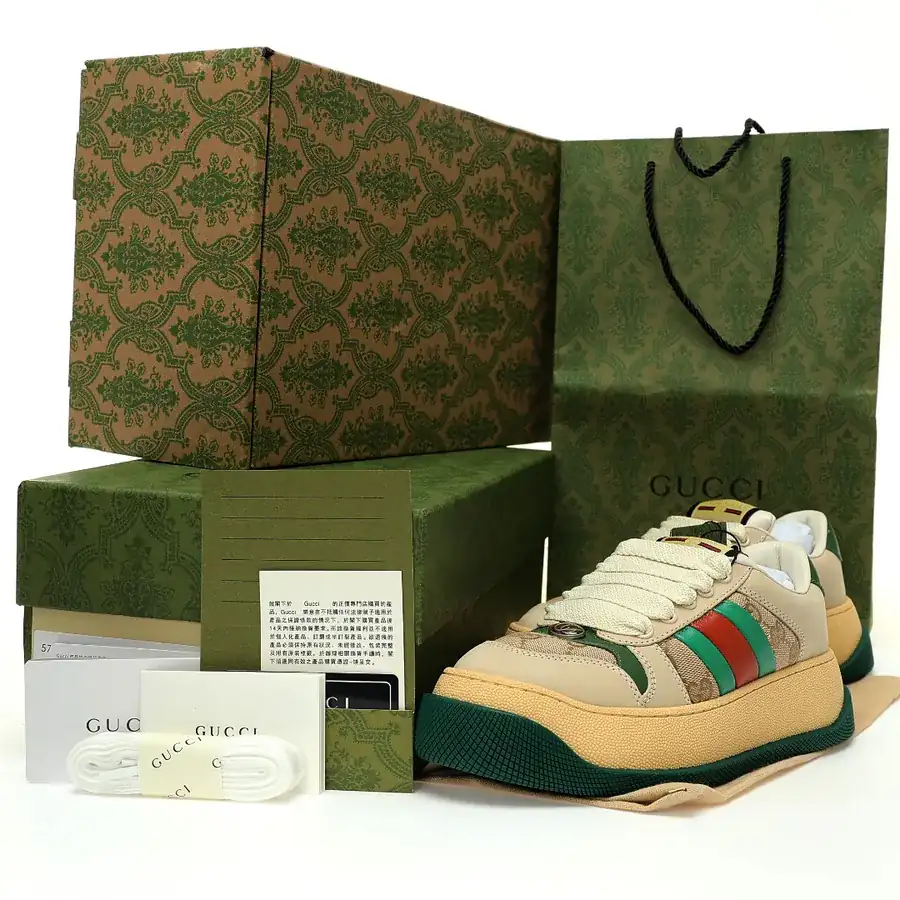 GUC Double Screener Platform Sneaker Vintage Label Design
