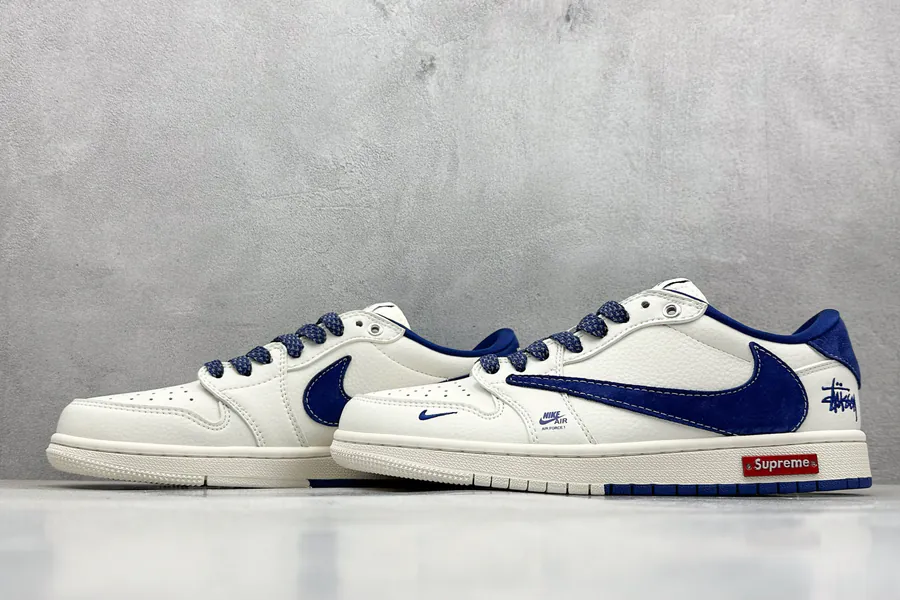 Fraent x Travis Scott x Air 1 Low Triple Collaboration Low Sneaker
