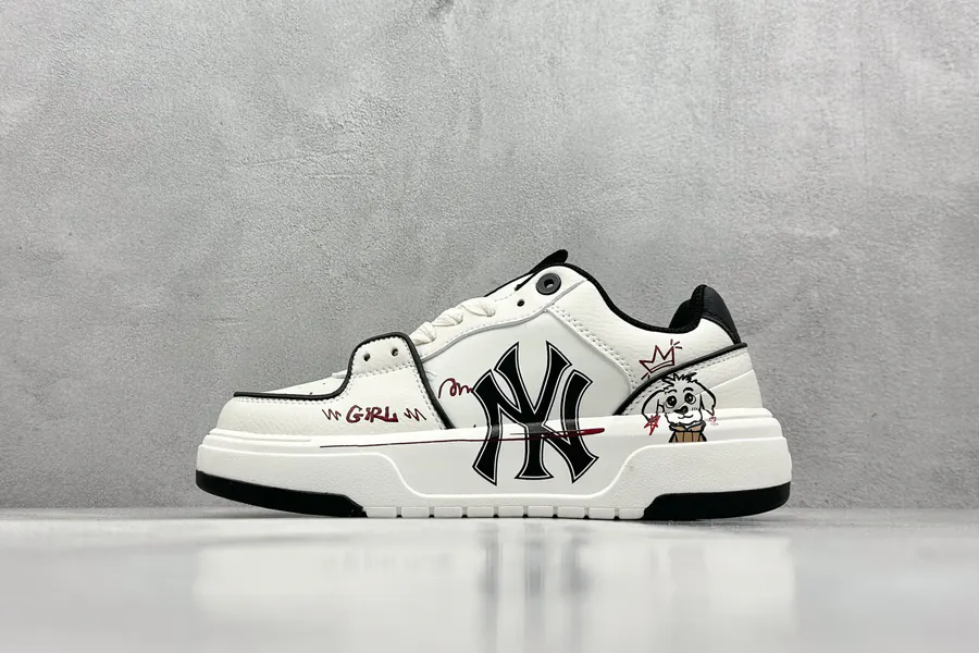 MLB NY Print Sneaker with Custom Graffiti