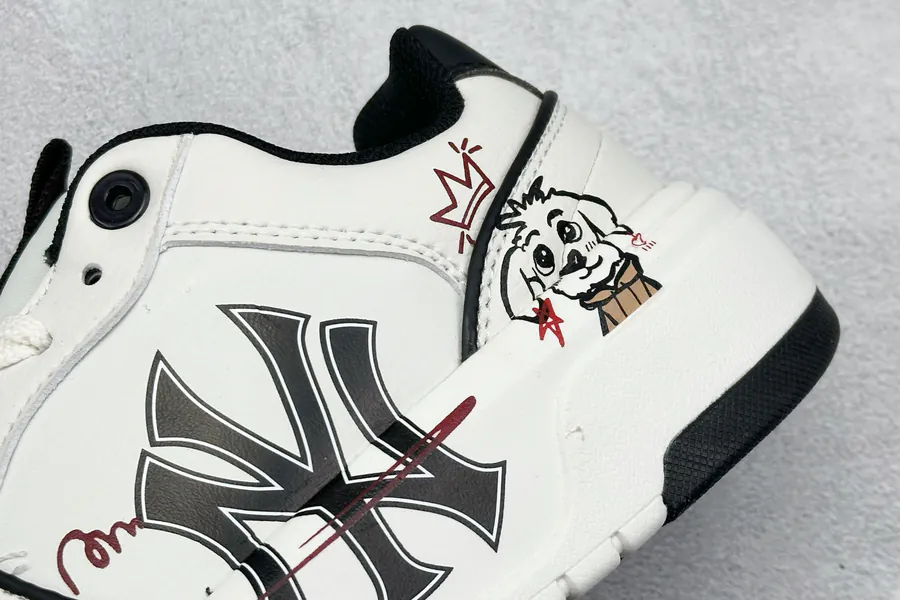 MLB NY Print Sneaker with Custom Graffiti