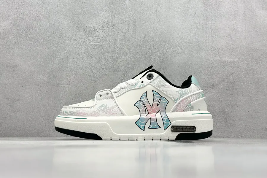 MLB NY Print Sneaker with Custom Graffiti Design