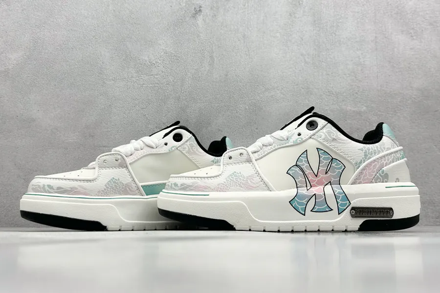 MLB NY Print Sneaker with Custom Graffiti Design