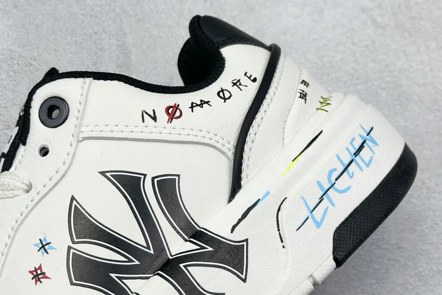MLB NY Print Sneaker with Custom Graffiti