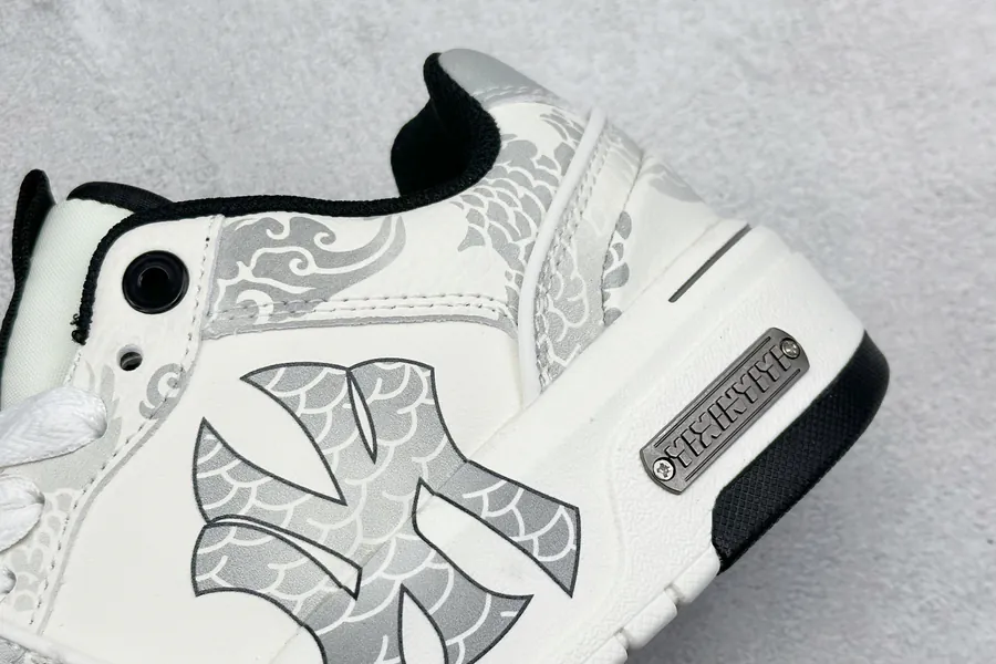 MLB NY Print Sneaker with Custom Graffiti Design