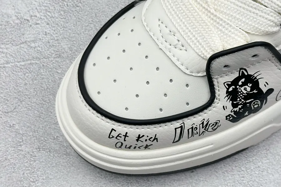 MLB NY Print Sneaker with Custom Graffiti Design