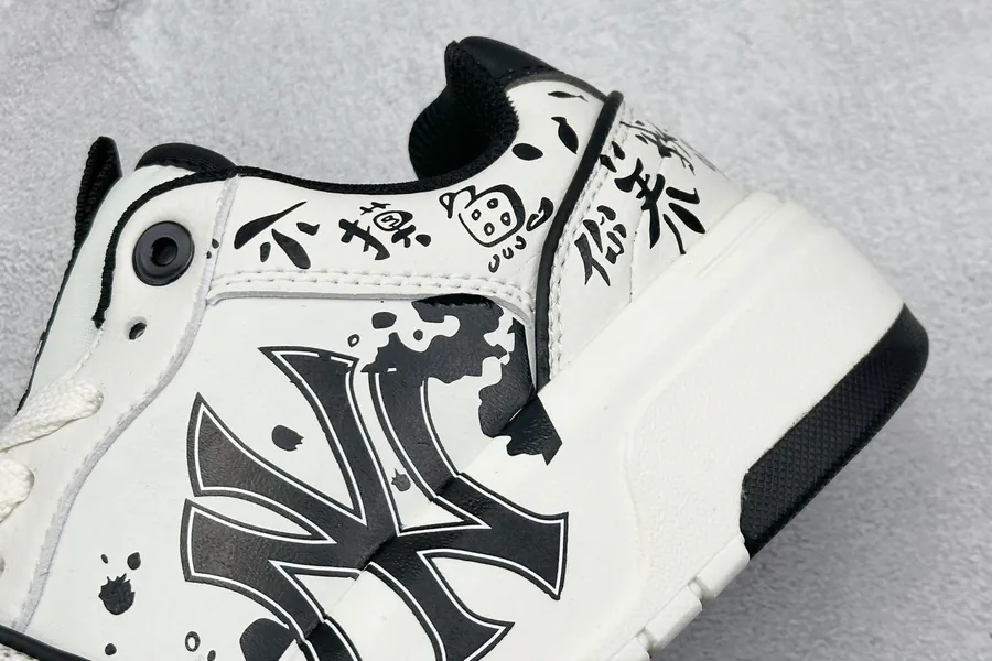 MLB NY Print Sneaker with Custom Graffiti Design