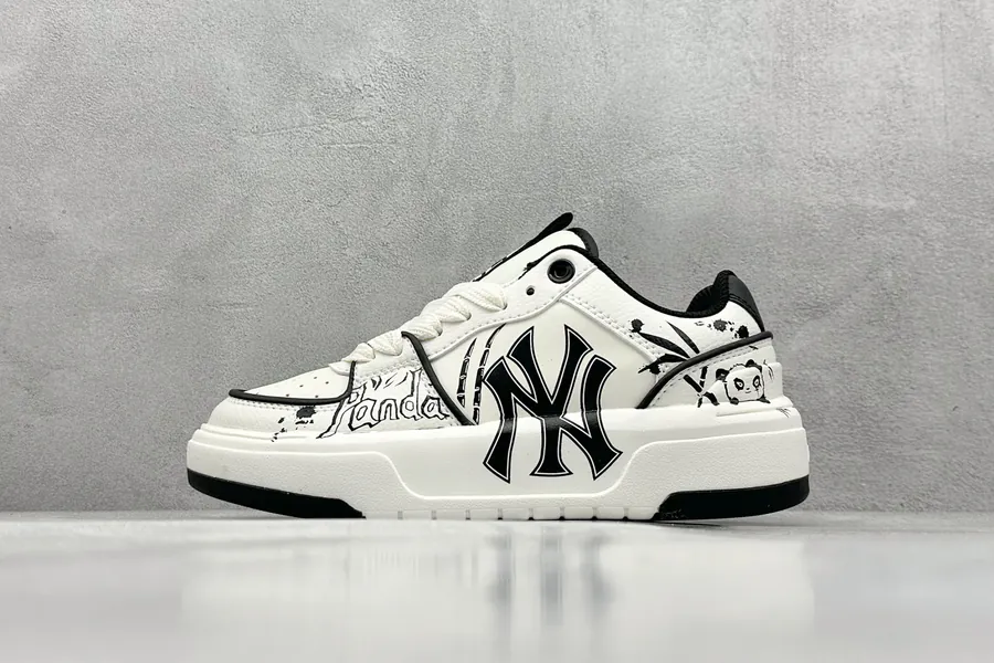 MLB NY Print Sneaker with Custom Graffiti