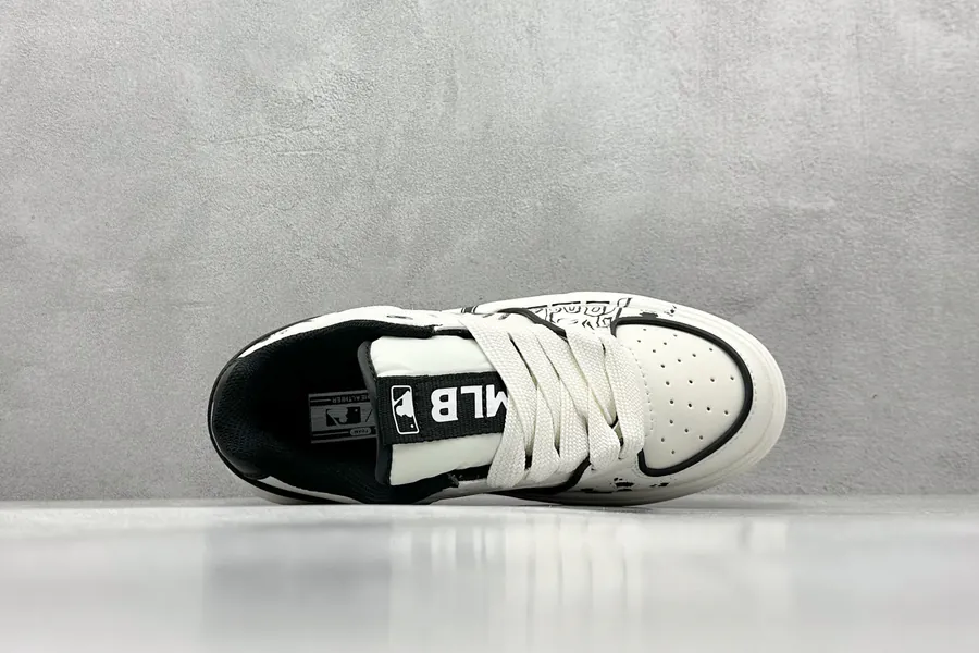 MLB NY Print Sneaker with Custom Graffiti