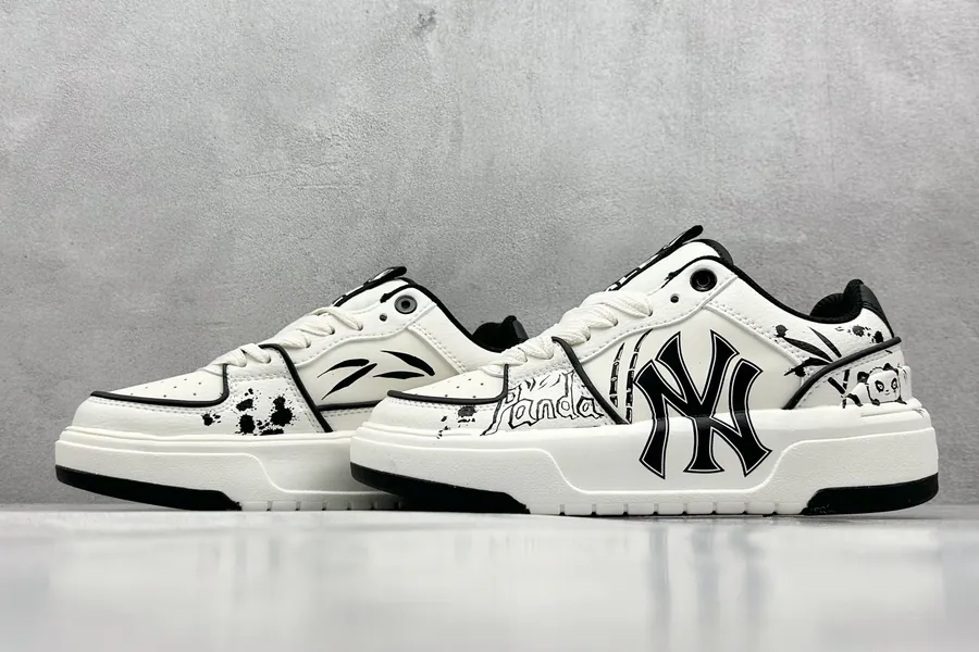 MLB NY Print Sneaker with Custom Graffiti