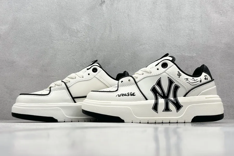 MLB NY Print Sneaker with Custom Graffiti