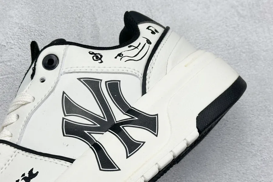 MLB NY Print Sneaker with Custom Graffiti