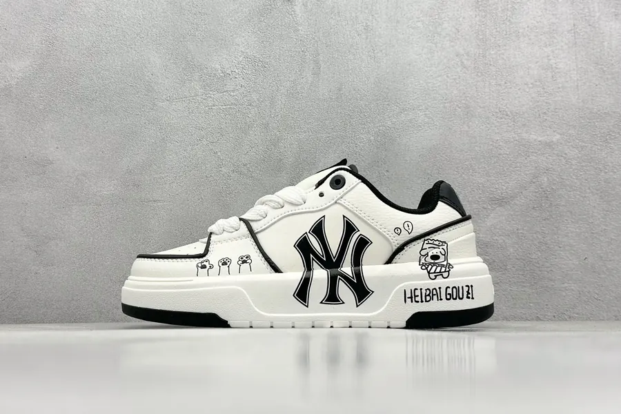 MLB NY Print Sneaker with Custom Graffiti