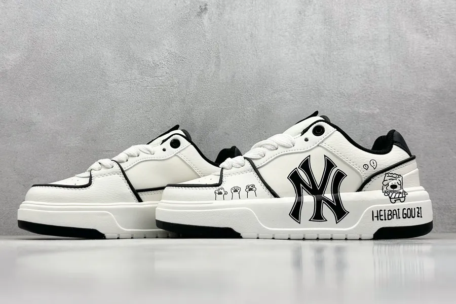 MLB NY Print Sneaker with Custom Graffiti