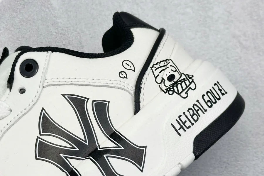 MLB NY Print Sneaker with Custom Graffiti