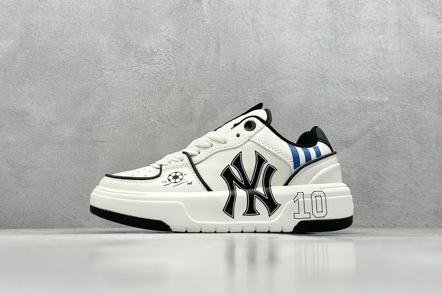 MLB NY Print Sneaker with Custom Graffiti