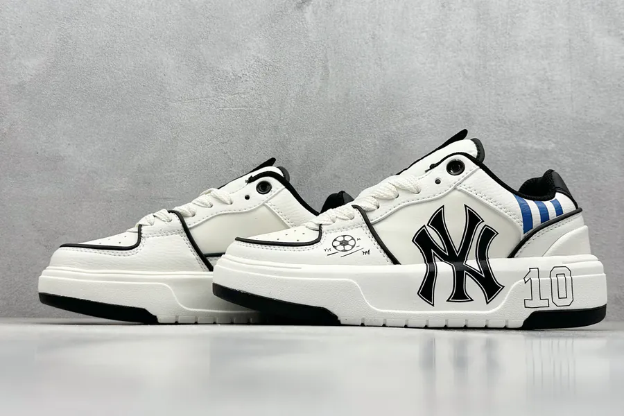 MLB NY Print Sneaker with Custom Graffiti