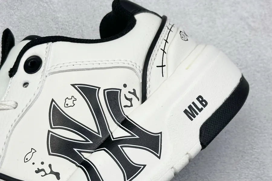 MLB NY Print Sneaker with Custom Graffiti