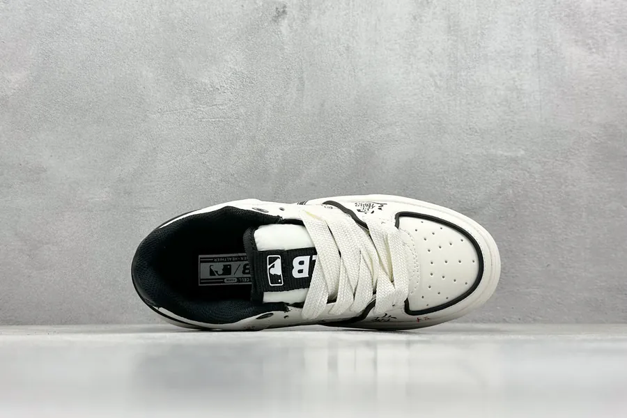 MLB NY Print Sneaker with Custom Graffiti Design