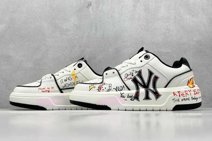 MLB NY Print Sneaker Custom Graffiti Design