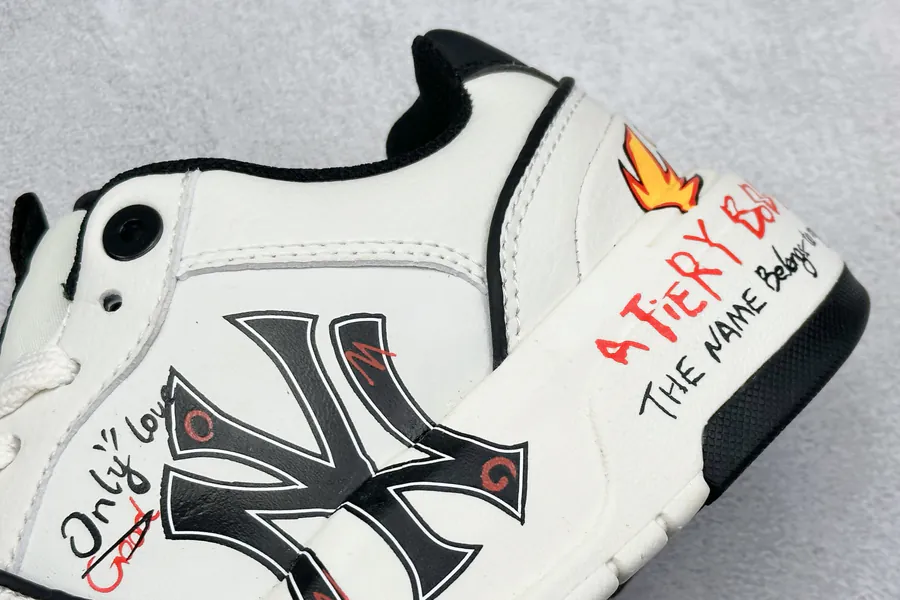 MLB NY Print Sneaker Custom Graffiti Design