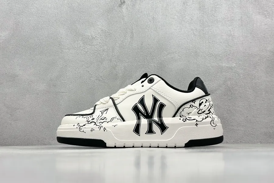 MLB NY Print Sneaker with Custom Graffiti