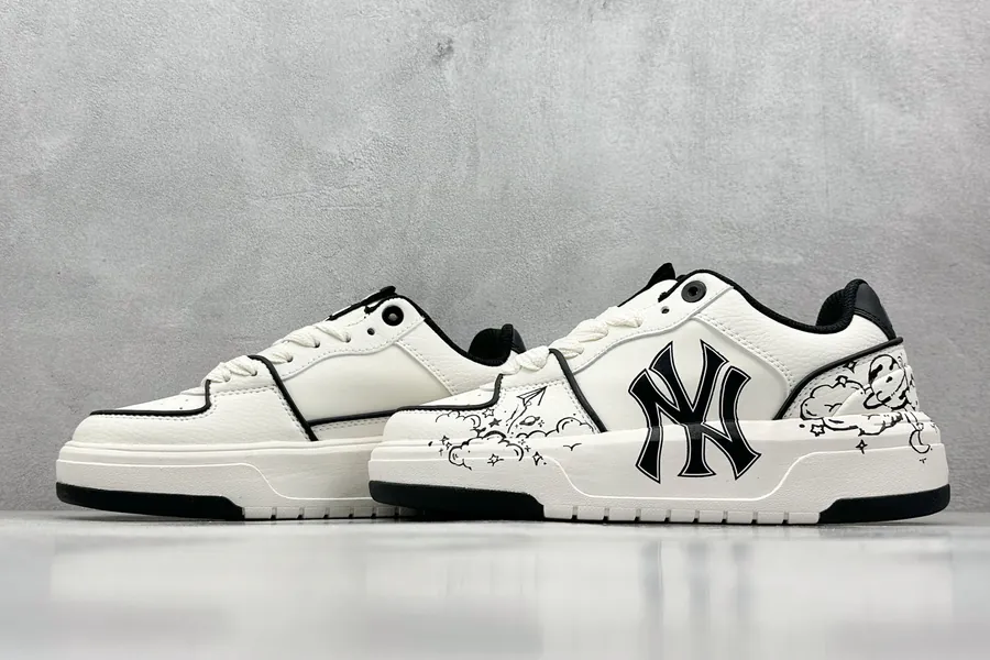 MLB NY Print Sneaker with Custom Graffiti