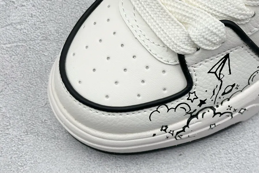 MLB NY Print Sneaker with Custom Graffiti