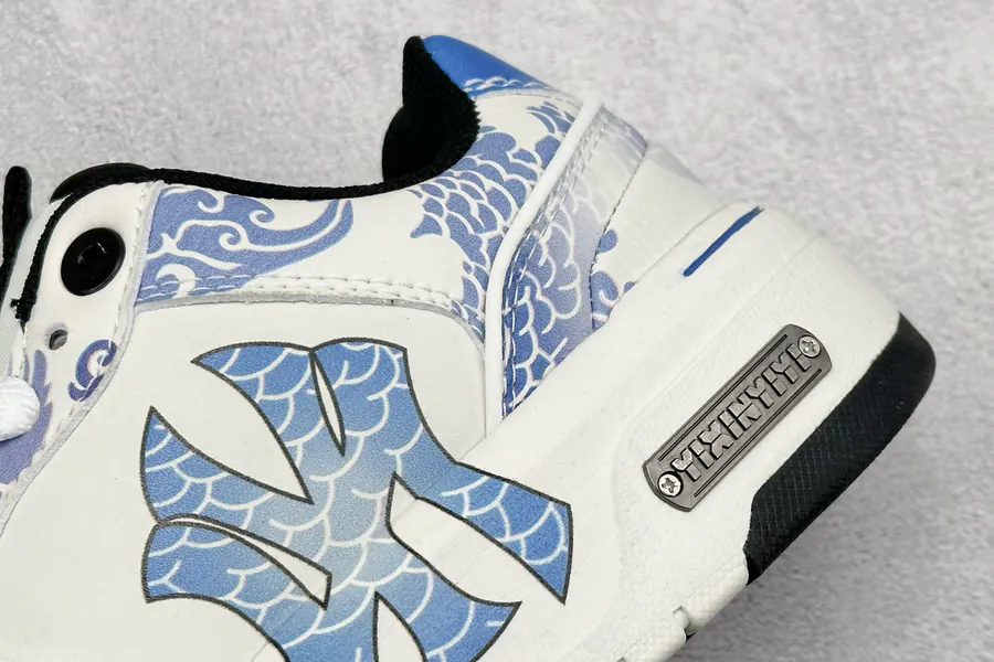 MLB NY Print Sneaker Custom Graffiti Design