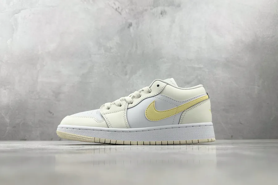 Jordan Air Jordan 1 Low White and Yellow