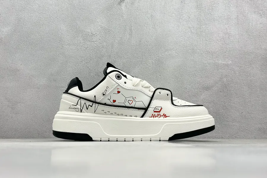 MLB NY Print Sneaker with Custom Graffiti